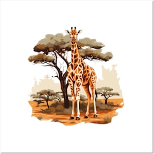 Watercolor Giraffe Posters and Art